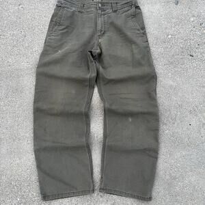 Men’s Eddie Bauer Pants 33x32 Olive Green Carpenter